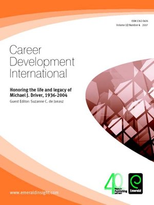 cover image of Career Development International, Volume 12, Issue 4